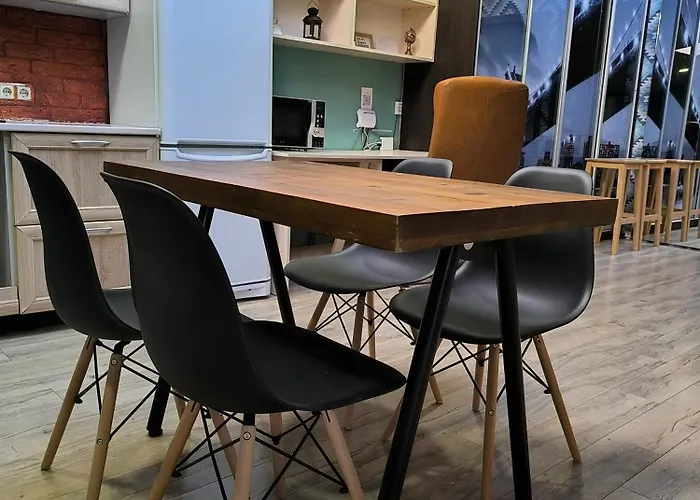 оперний театр площа ринок спальня і кухня-вітальня Apartment Lviv